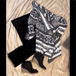 Black corduroy pants by Denim & Company